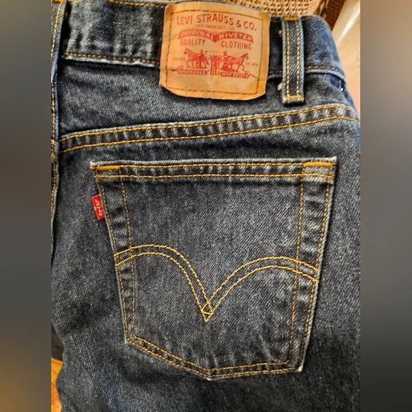 Vtg Levis 550 Jeans Size 10 MIS L Relaxed Tapered Mom High Waist Made USA!!! - Picture 1 of 5